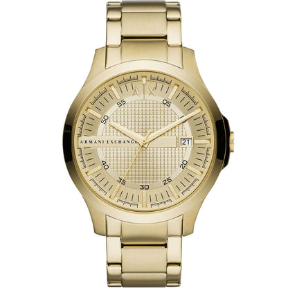 Armani Exchange Hampton 46mm Gold Dial Gold-Tone Date Men's Watch AX2415