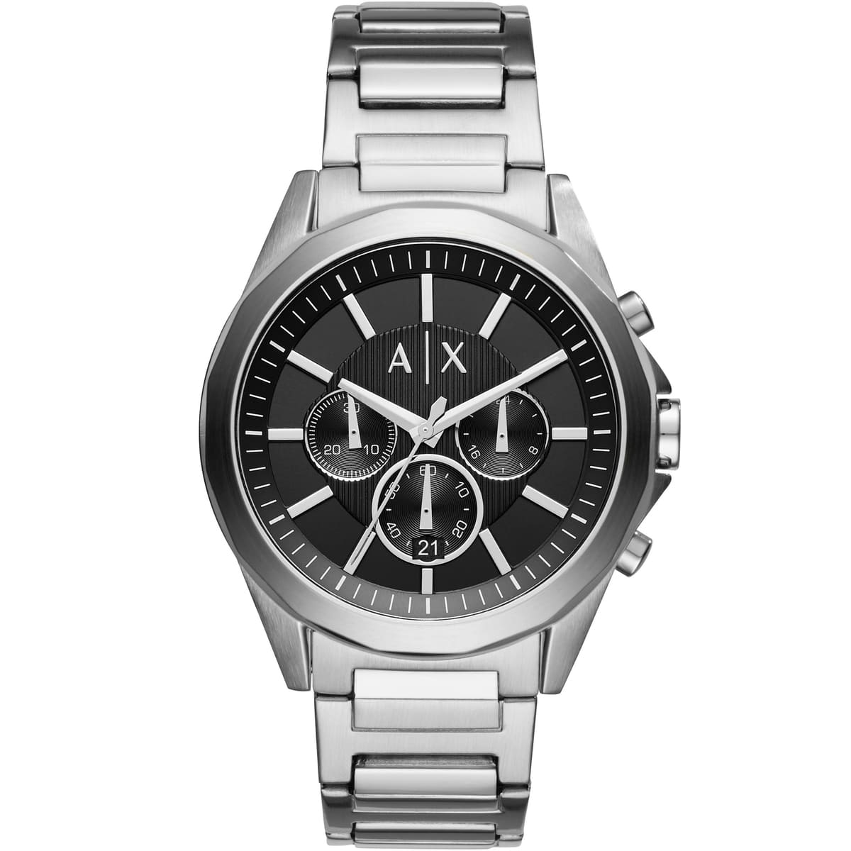 Armani Exchange Drexler Chronograph Black Dial Silver Watch - AX2600 Main image