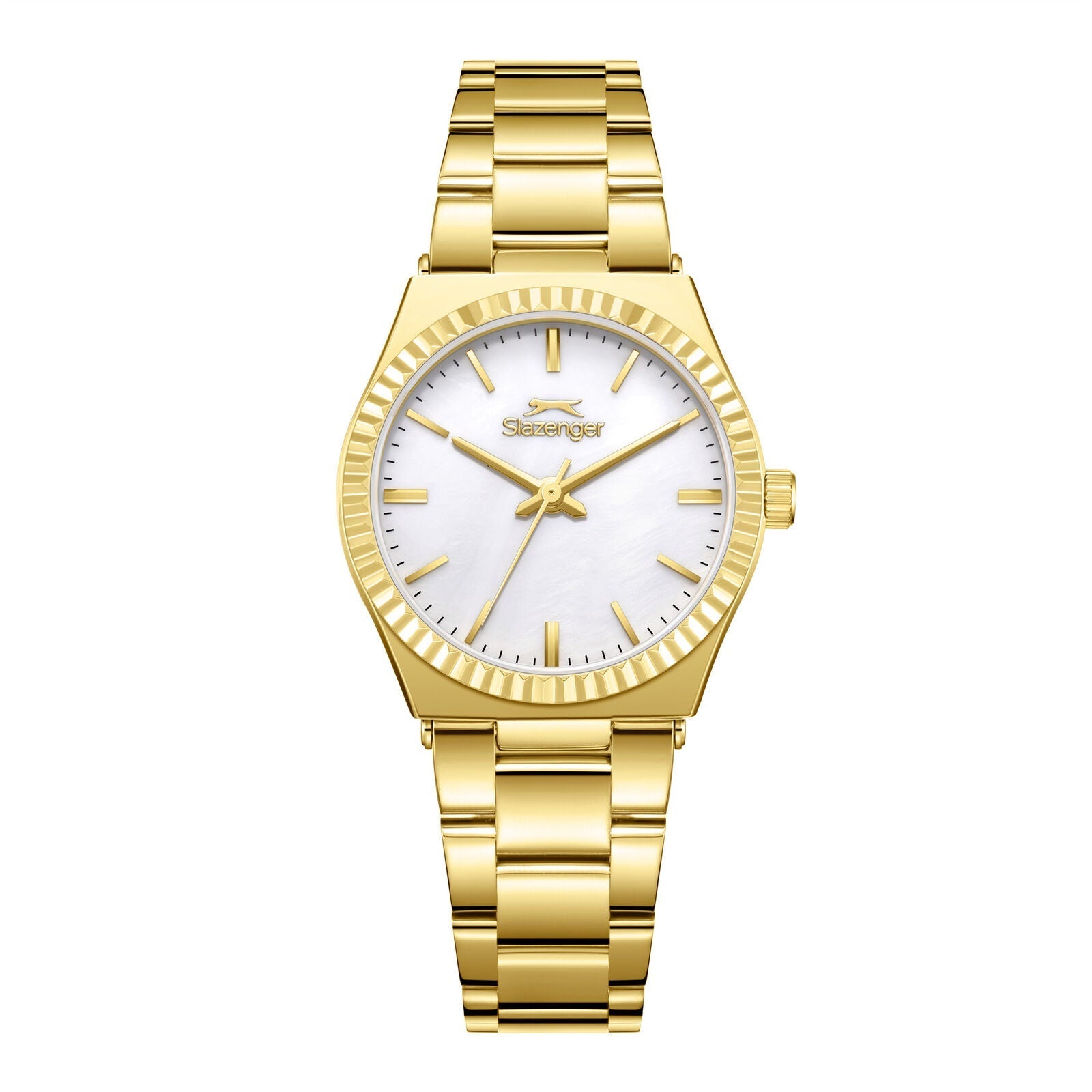 Slazenger Fashion White MOP Dial Gold Watch - SL.09.2589.3.110 Main image