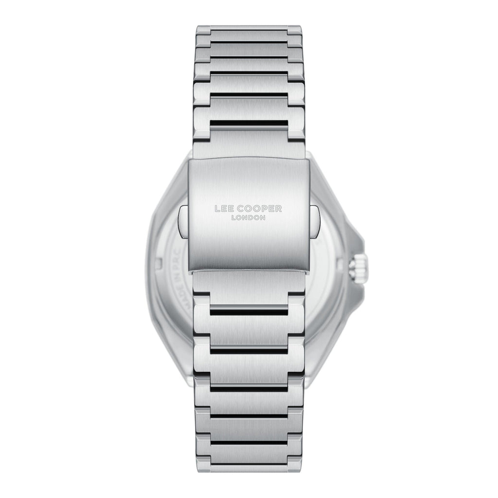 Lee Cooper Oswin Date Window Blue Dial Silver Watch - LC08271.390