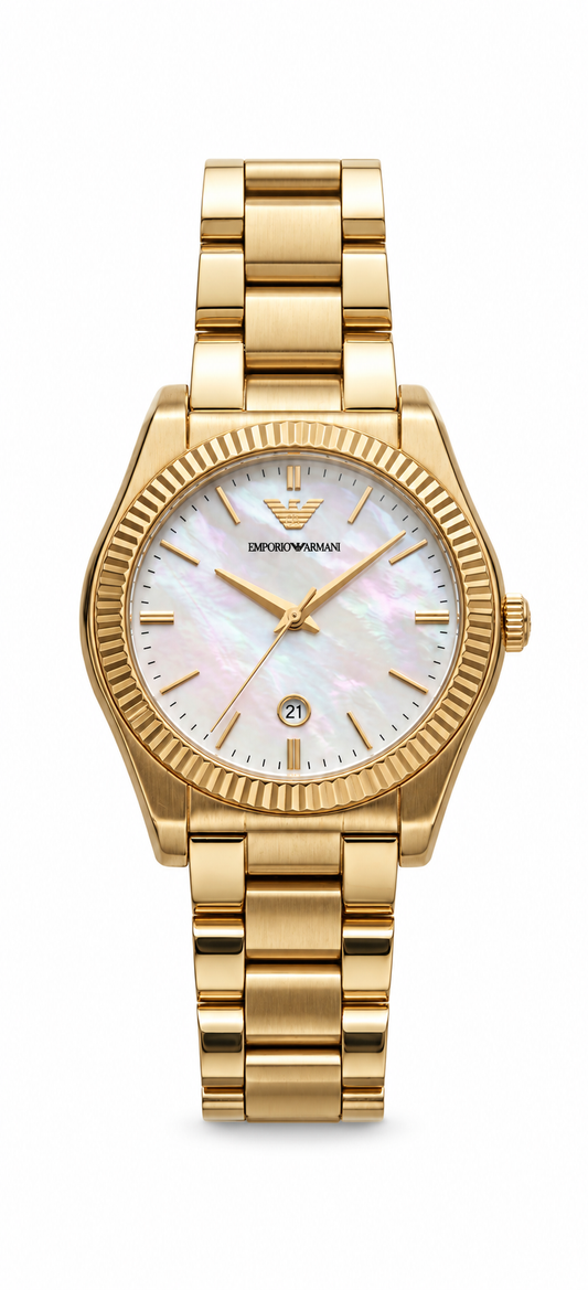 Emporio Armani 32mm Gold-Tone Date Women's Watch AR11657
