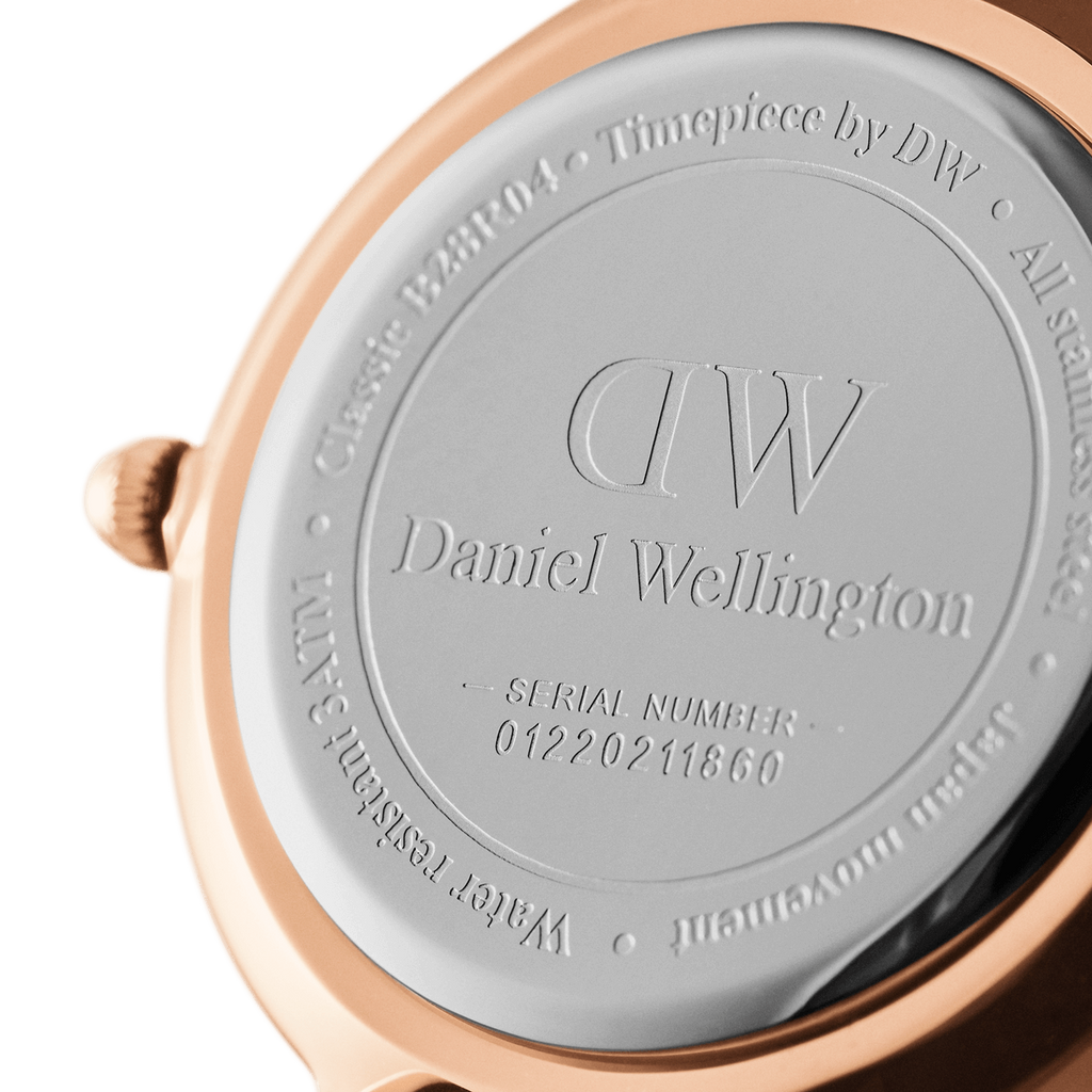 Daniel Wellington St. Mawes 28mm Black Dial Genuine Leather Women's Watch - DW00100221