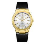 Beverly Hills Polo Club Slim Tech 5 Black Leather Gold Watch BP3817X.131