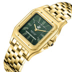 Beverly Hills Polo Club All Gold Green Dial Square Watch - BP3824C.170