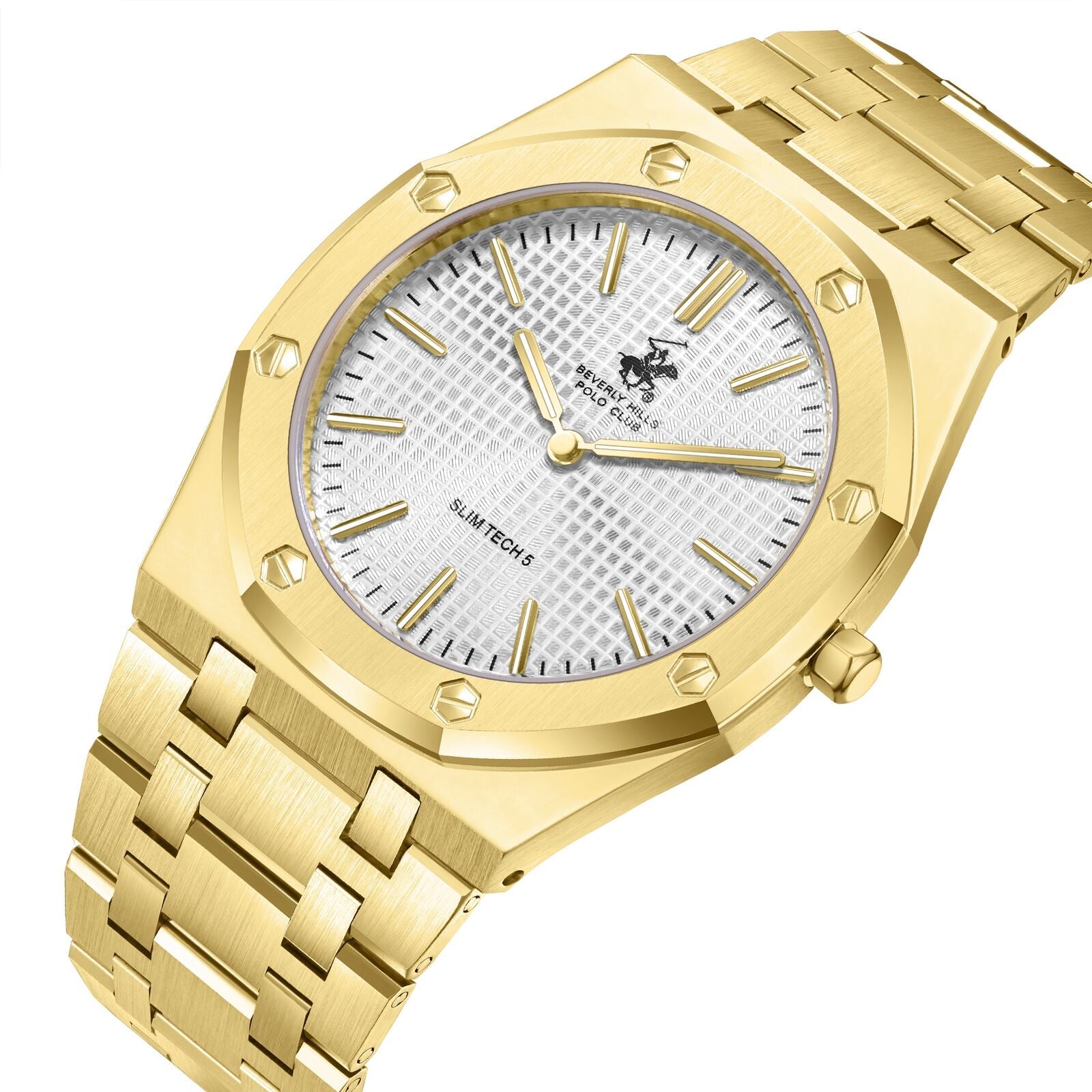 Beverly Hills Polo Club Slim Tech 5 All Gold Watch - BP3825X.130 Secondary image