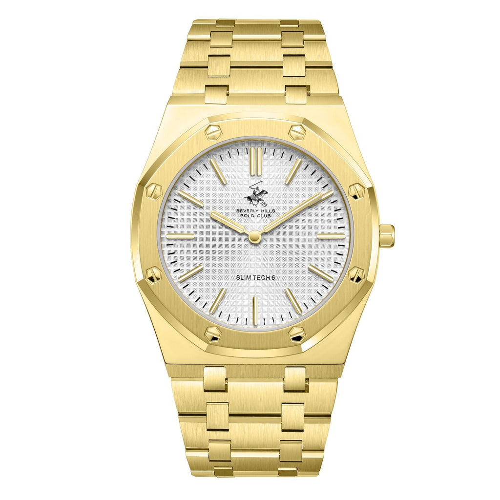 Beverly Hills Polo Club Slim Tech 5 All Gold Watch - BP3825X.130