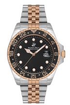 Beverly Hills Polo Club Waterproof Two-Tone Black Dial Date Watch BP3126X.550