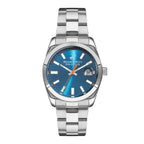 Beverly Hills Polo Club Blue Sunray Dial Silver Date Watch – BP3288X.390