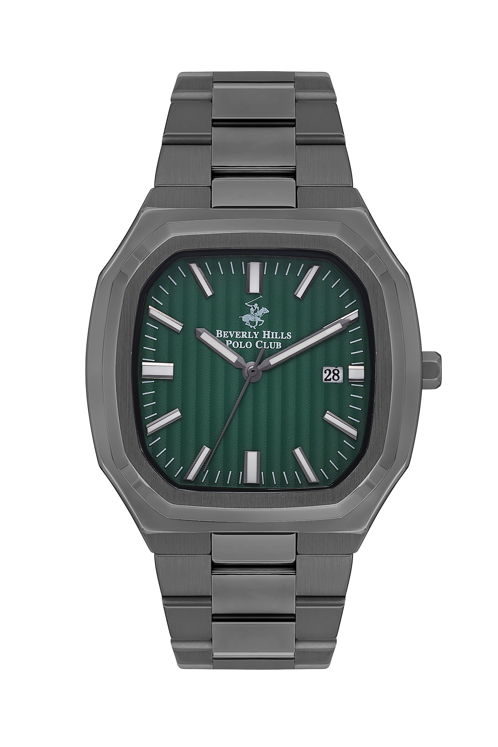 Beverly Hills Polo Club All Black Green Dial Date Watch – BP3547X.070 Main image