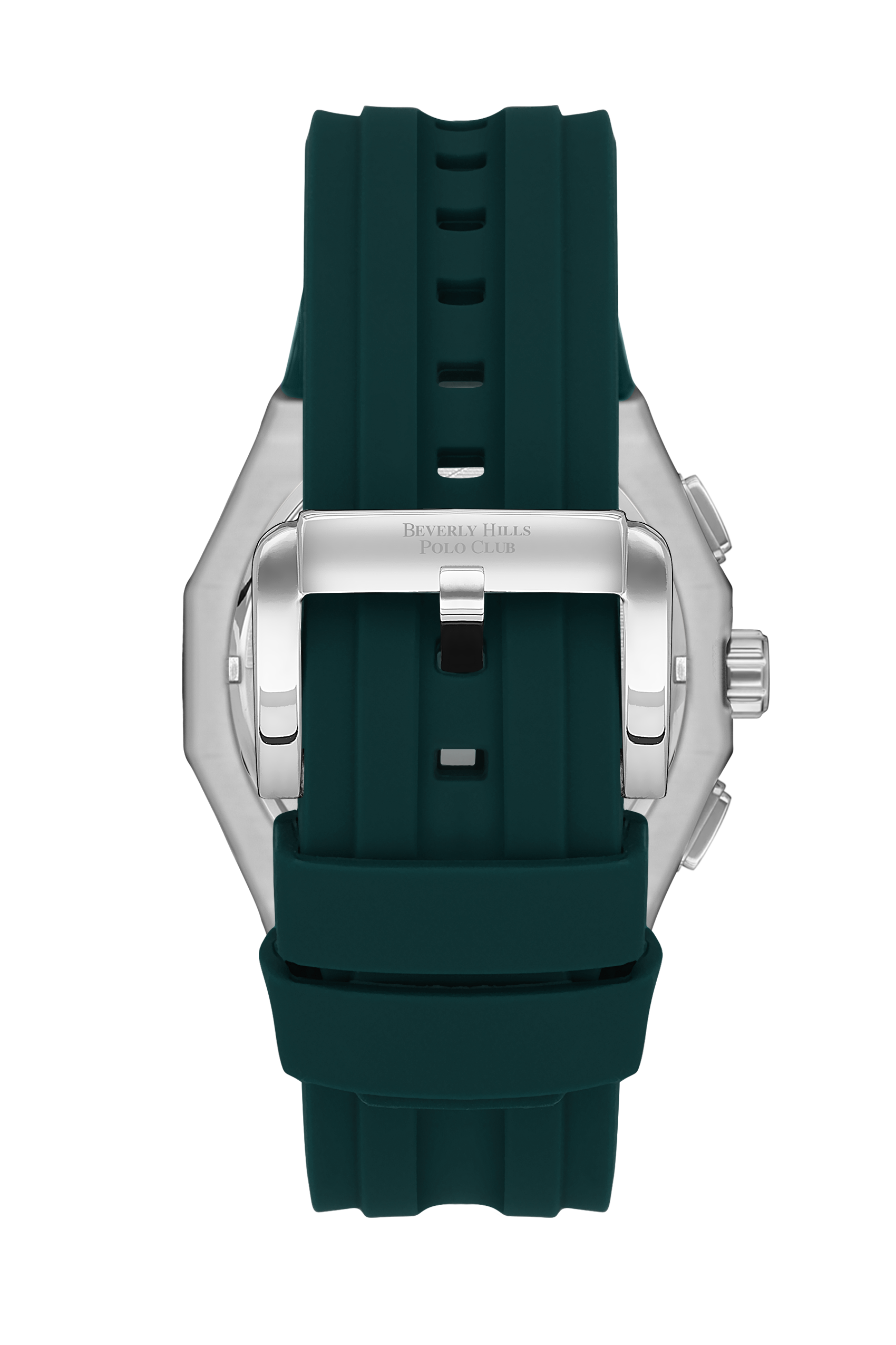 BEVERLY HILLS POLO CLUB Green Chronograph Silicone Watch – BP3557X.375