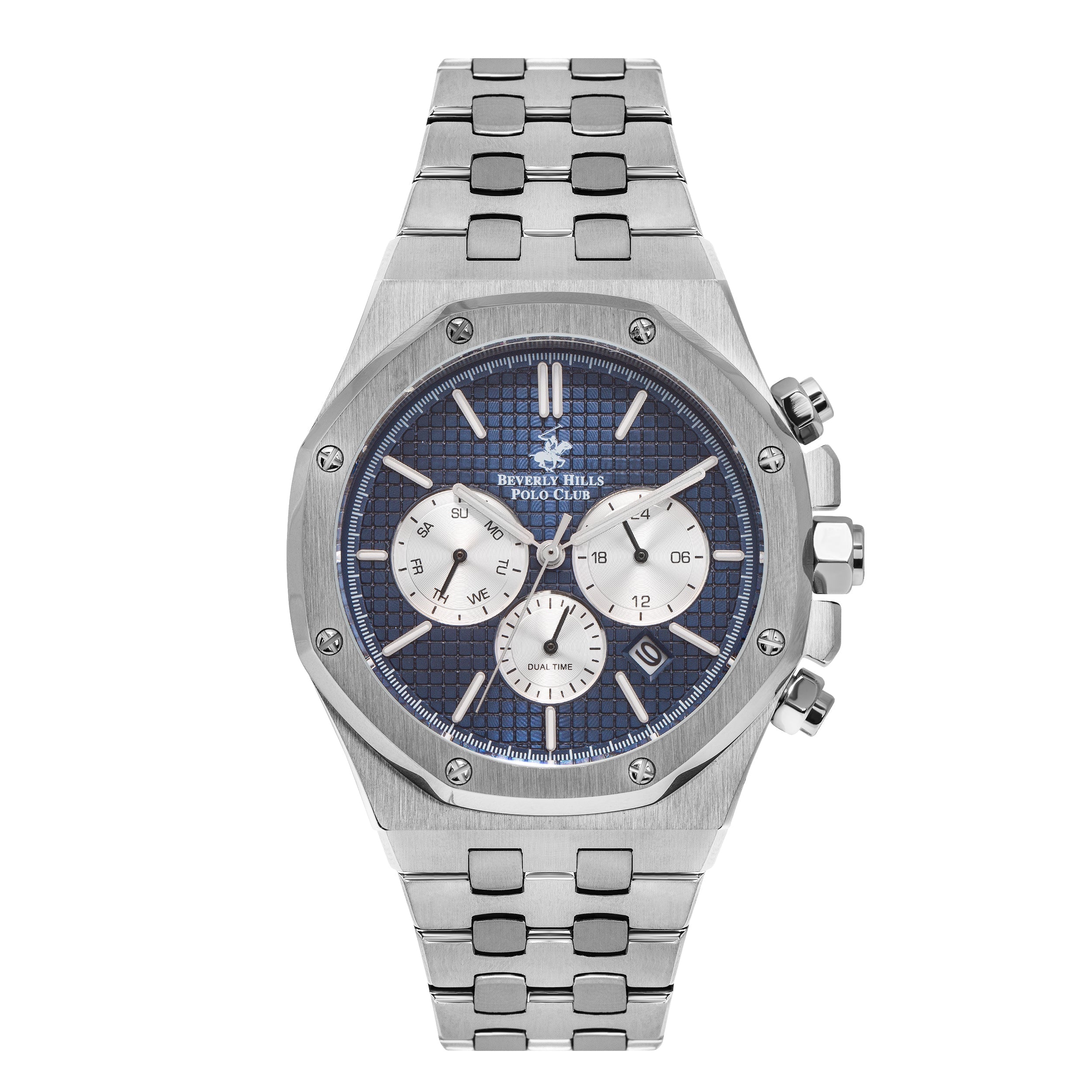 Beverly Hills Polo Club Multifunction Blue Dial Date Watch – BP3051X.390 Main image