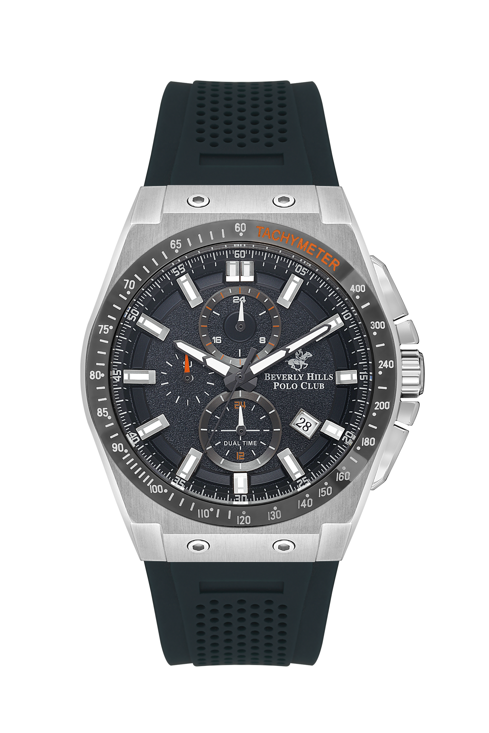 Beverly Hills Polo Club Sporty Multifunction Black Dial Date Watch – BP3541X.399 Main image