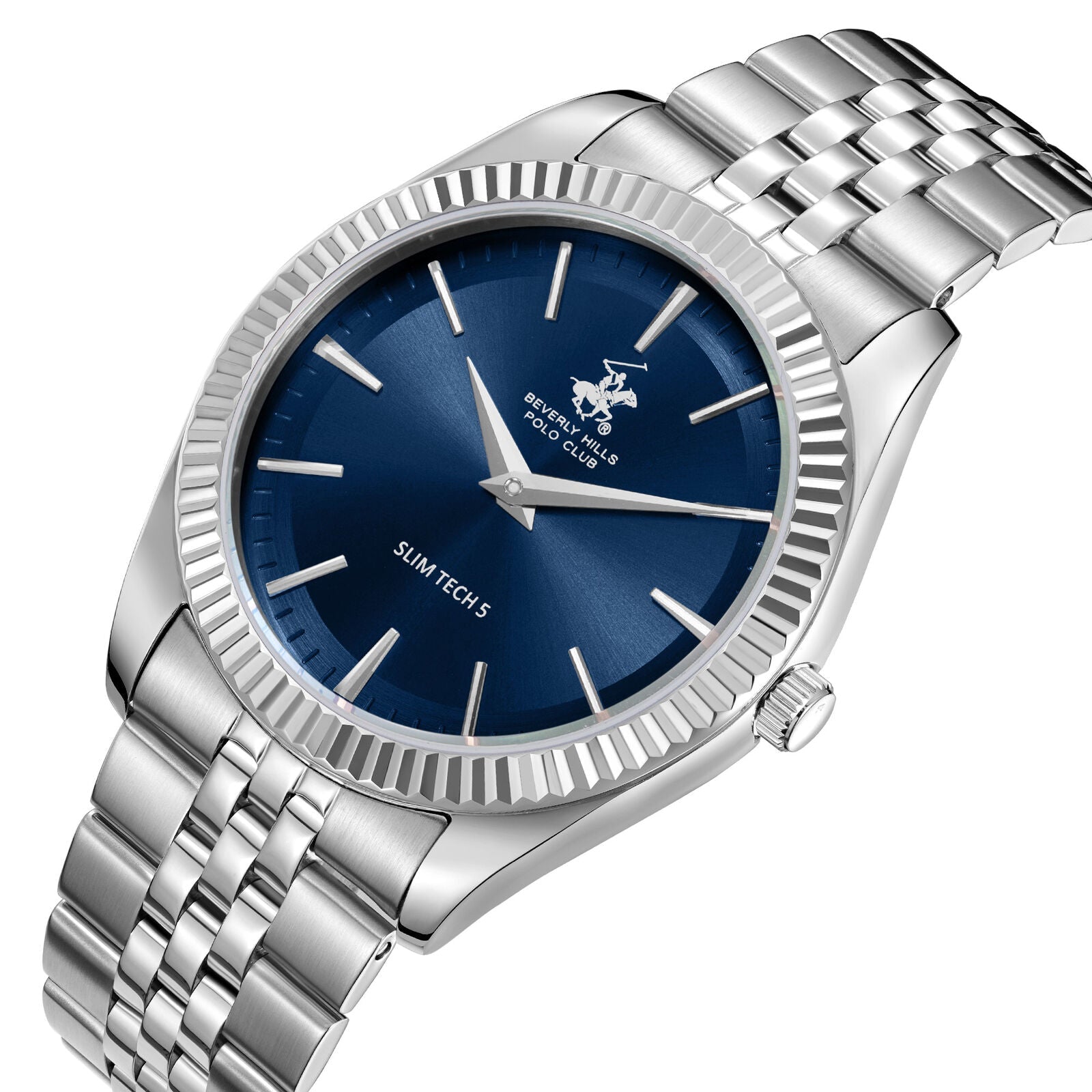 Beverly Hills Polo Club Slim Tech 5 Blue Dial Silver Watch - BP3830X.390 Secondary image