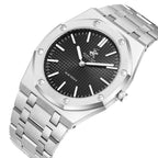 Beverly Hills Polo Club Slim Tech 5 Black Dial Silver Watch - BP3825X.350