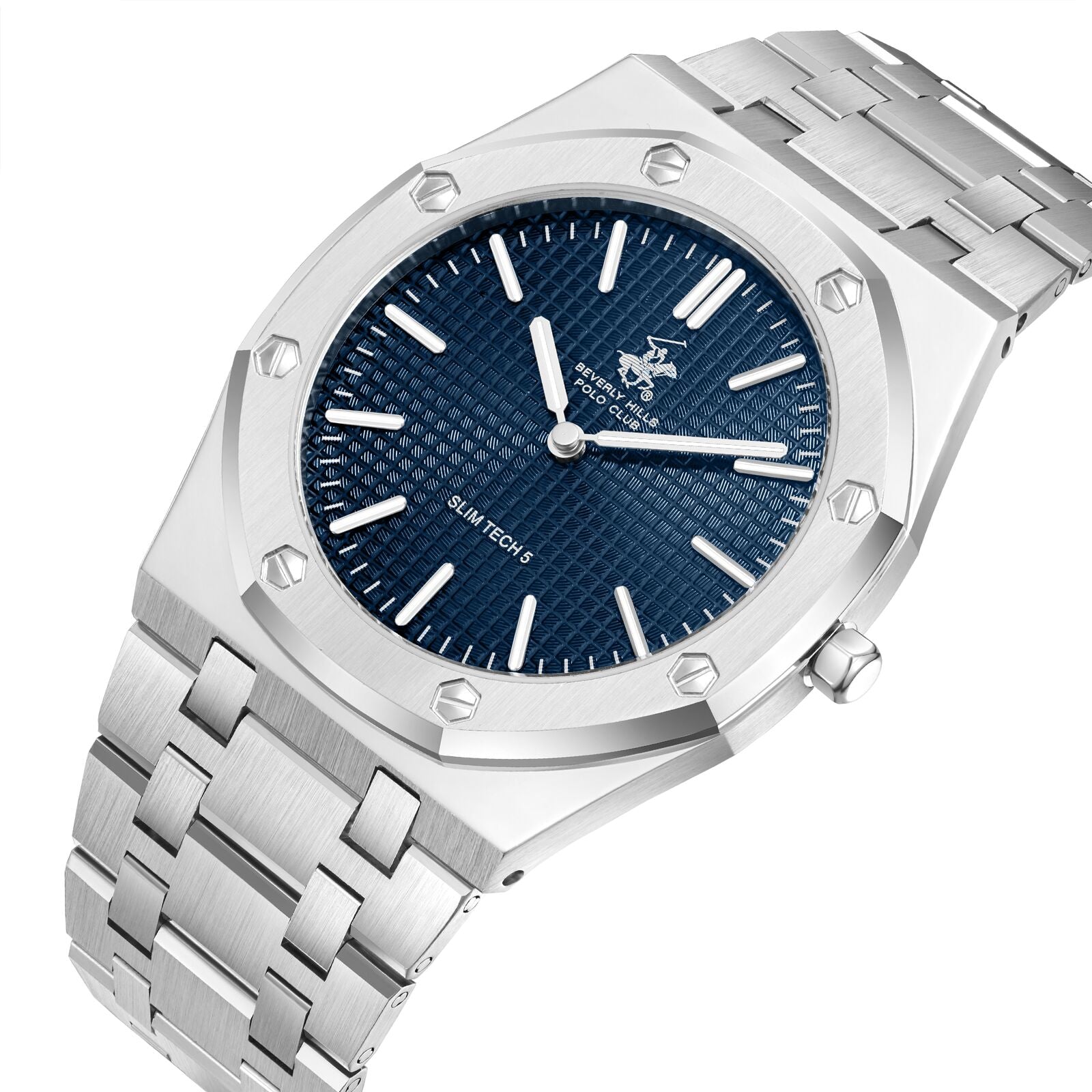Beverly Hills Polo Club Slim Tech 5 Blue Dial Silver Watch - BP3825X.390 Secondary image