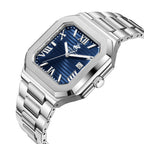 Beverly Hills Polo Club Roman Numeral Blue Dial Silver 45mm Watch BP3845X.390
