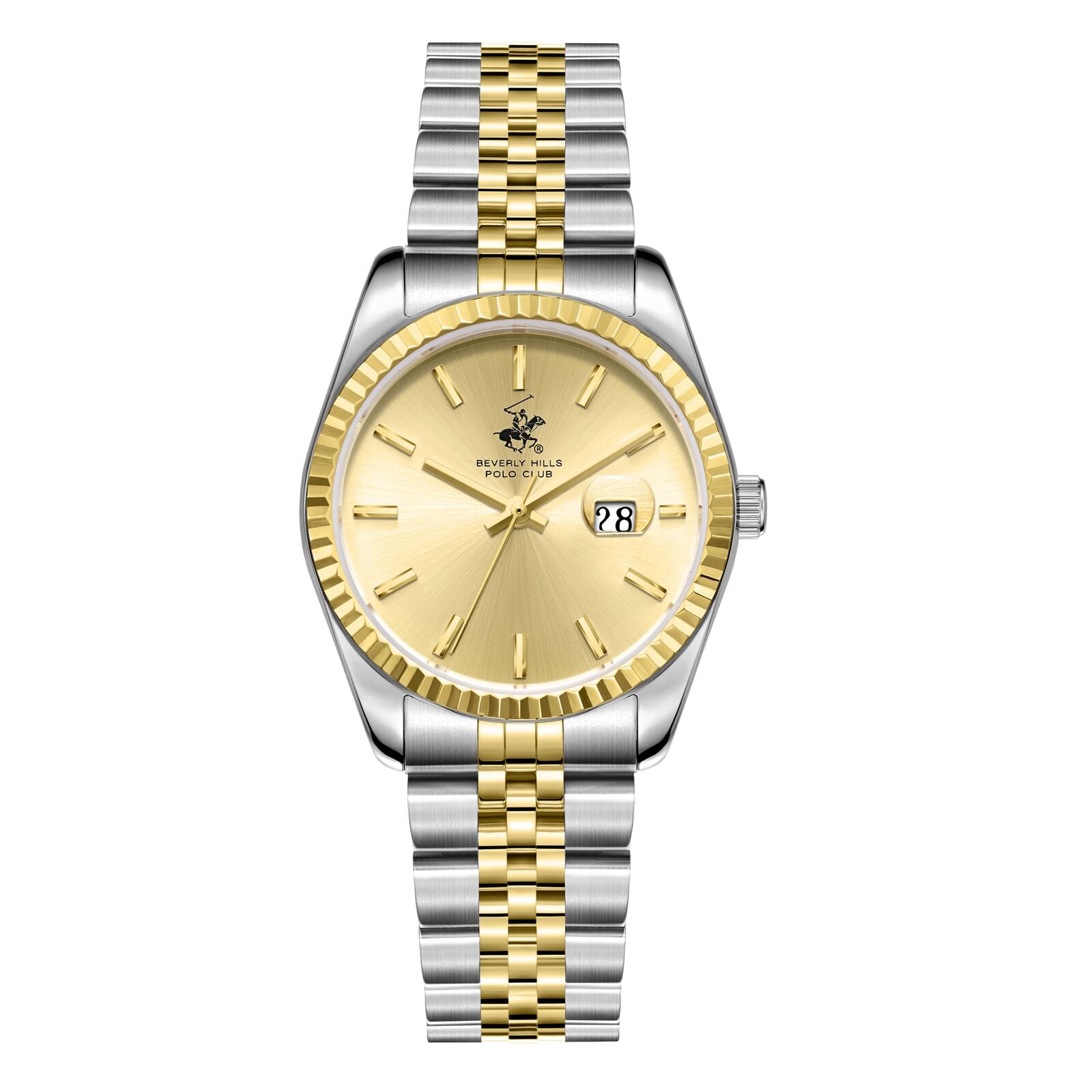 Beverly Hills Polo Club Classy Two-Tone Date Watch - BP3827X.210 Hoofdafbeelding