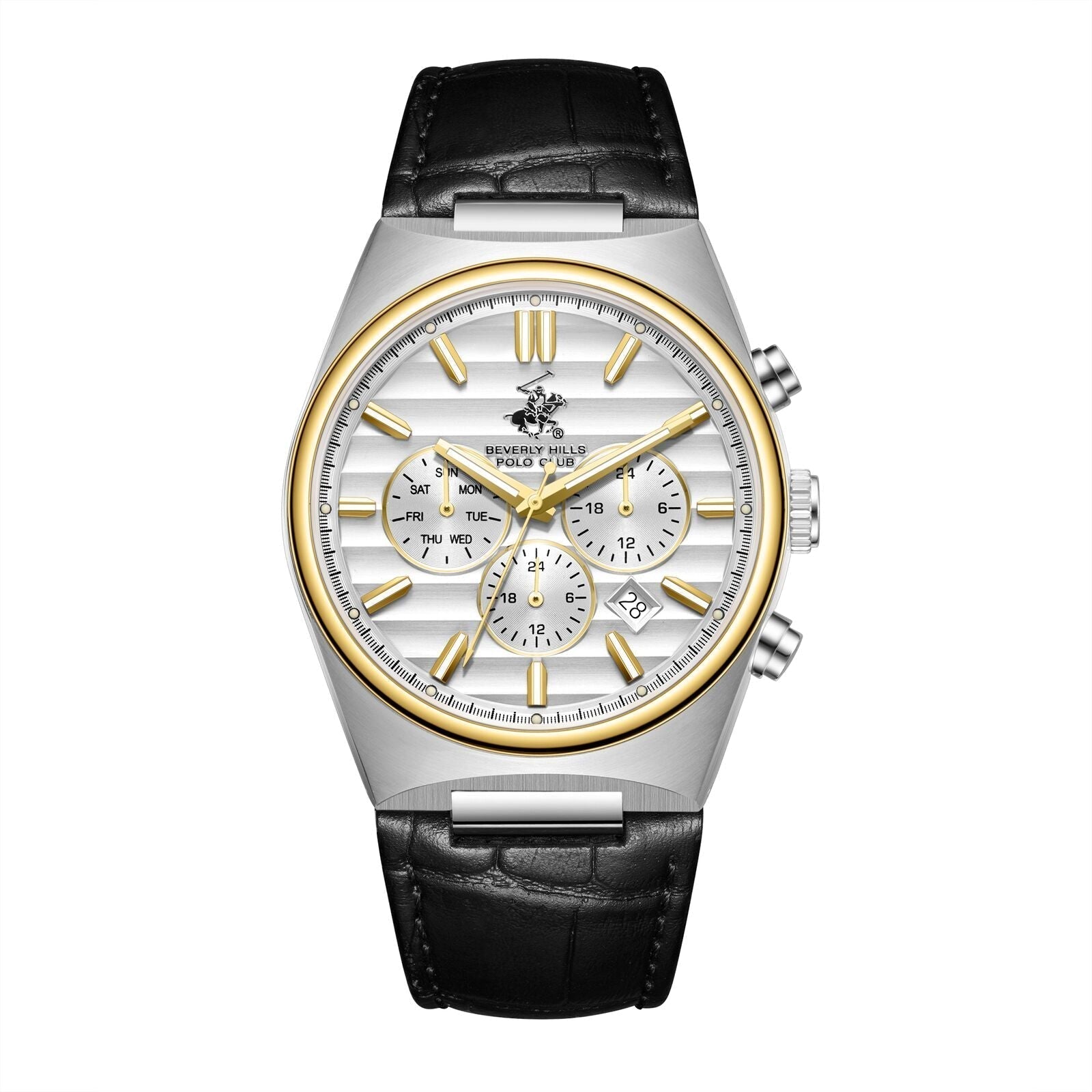 Beverly Hills Polo Club Multifunction Silver Dial Two-Tone Watch - BP3821X.231 Main image