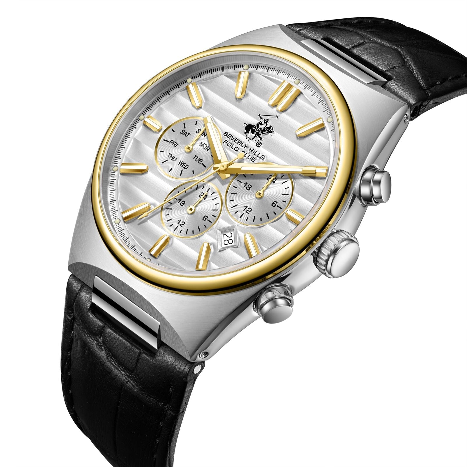 Beverly Hills Polo Club Multifunction Silver Dial Two-Tone Watch - BP3821X.231 Secondary image