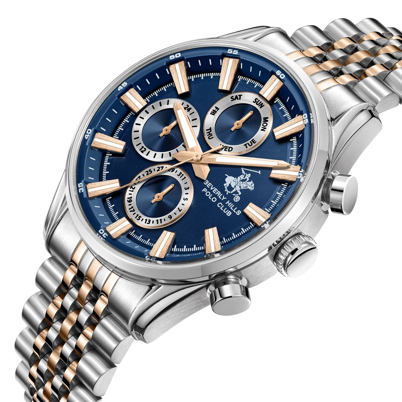 Beverly Hills Polo Club Blue Dial Two-Tone Multifunction Watch - BP3823X.590 Secondary image