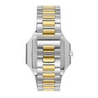 Beverly Hills Polo Club Blue Steel Two-Tone Square Date Watch BP3845X.230