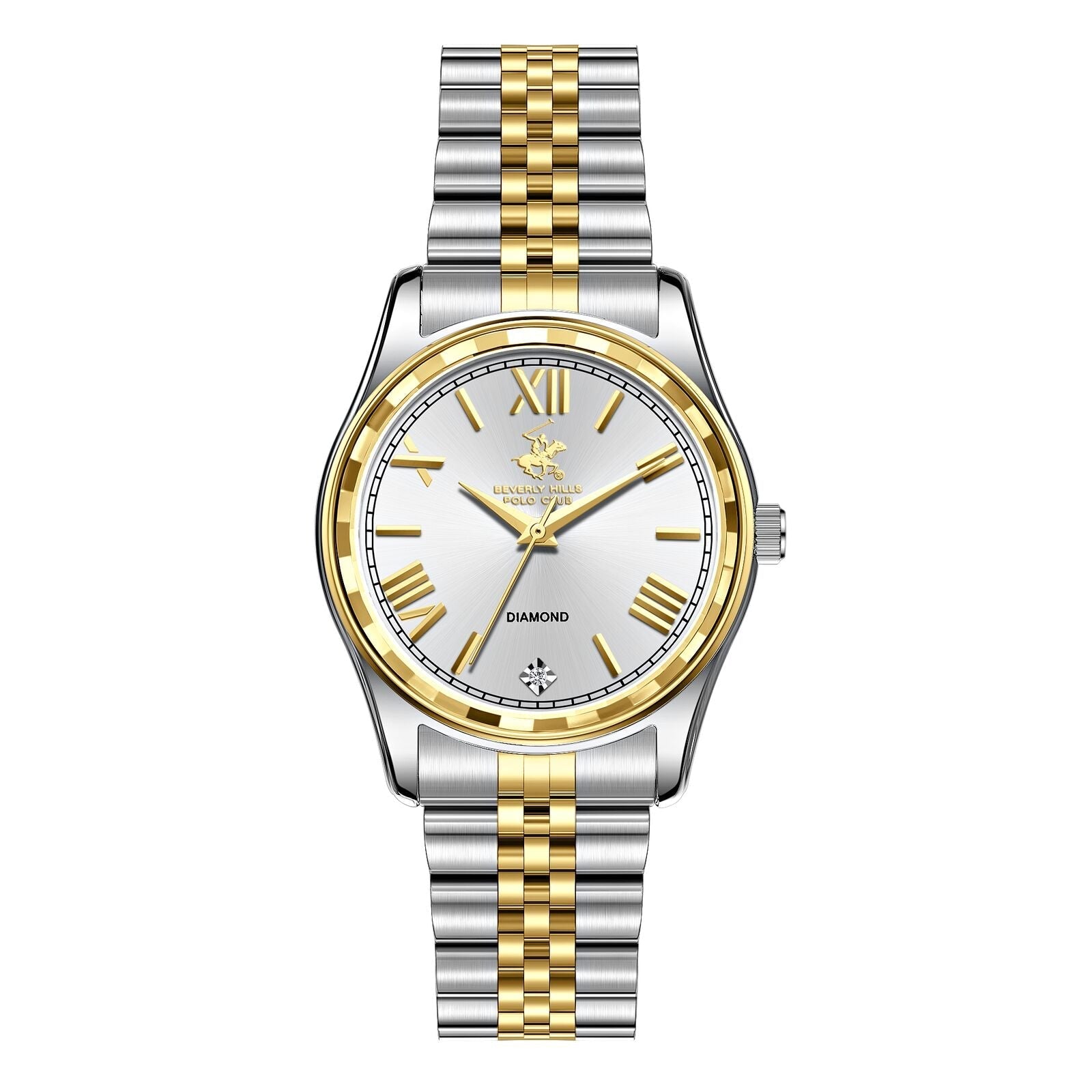 Beverly Hills Polo Club Luxury Two-Tone Genuine Diamond Watch - BP3808C.220 Main image