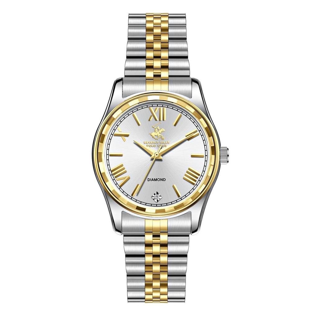 Beverly Hills Polo Club Luxury Two-Tone Genuine Diamond Watch - BP3808C.220