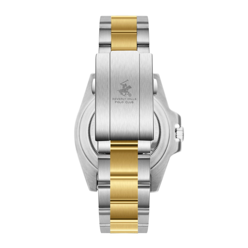 Beverly Hills Polo Club Waterproof Black Dial Two-Tone Date Watch BP3791X.250