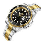 Beverly Hills Polo Club Waterproof Black Dial Two-Tone Date Watch BP3791X.250