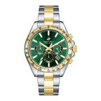Beverly Hills Polo Club Dual Time Green Dial Two-Tone Watch - BP3127X.271
