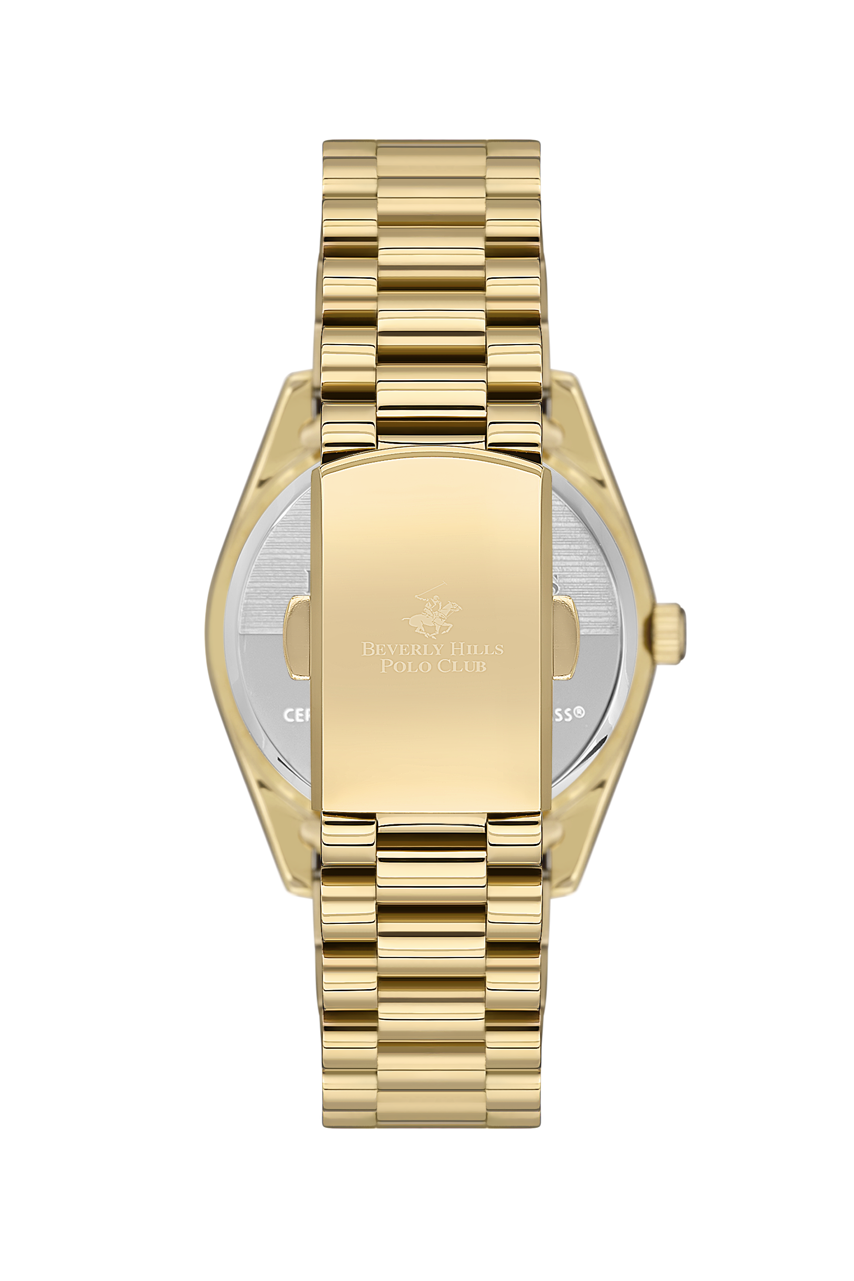 Beverly Hills Polo Club Mother Pearl Gold Date Watch – BP3592C.120