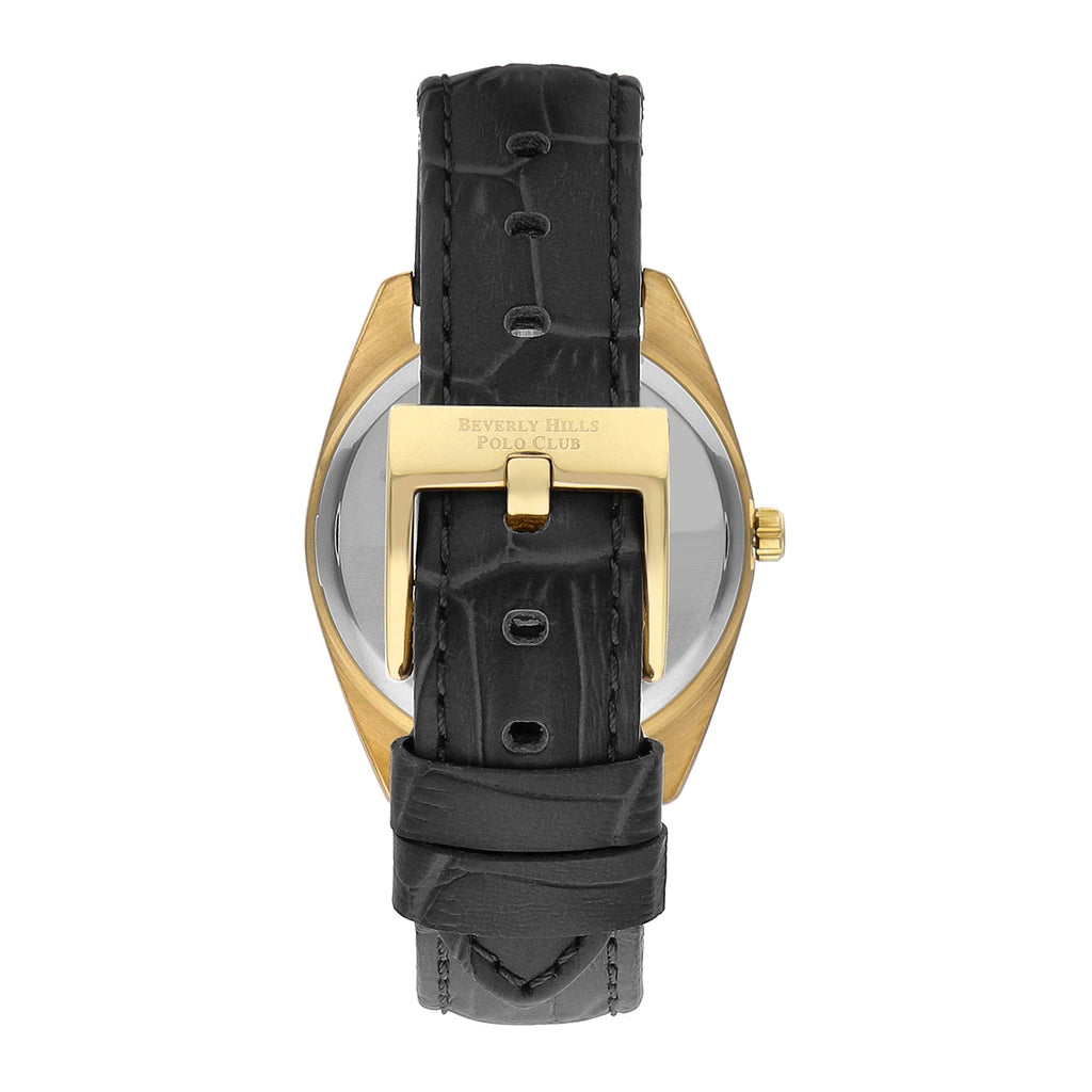 Beverly Hills Polo Club Leather Genuine Diamond Watch – BP3339X.130