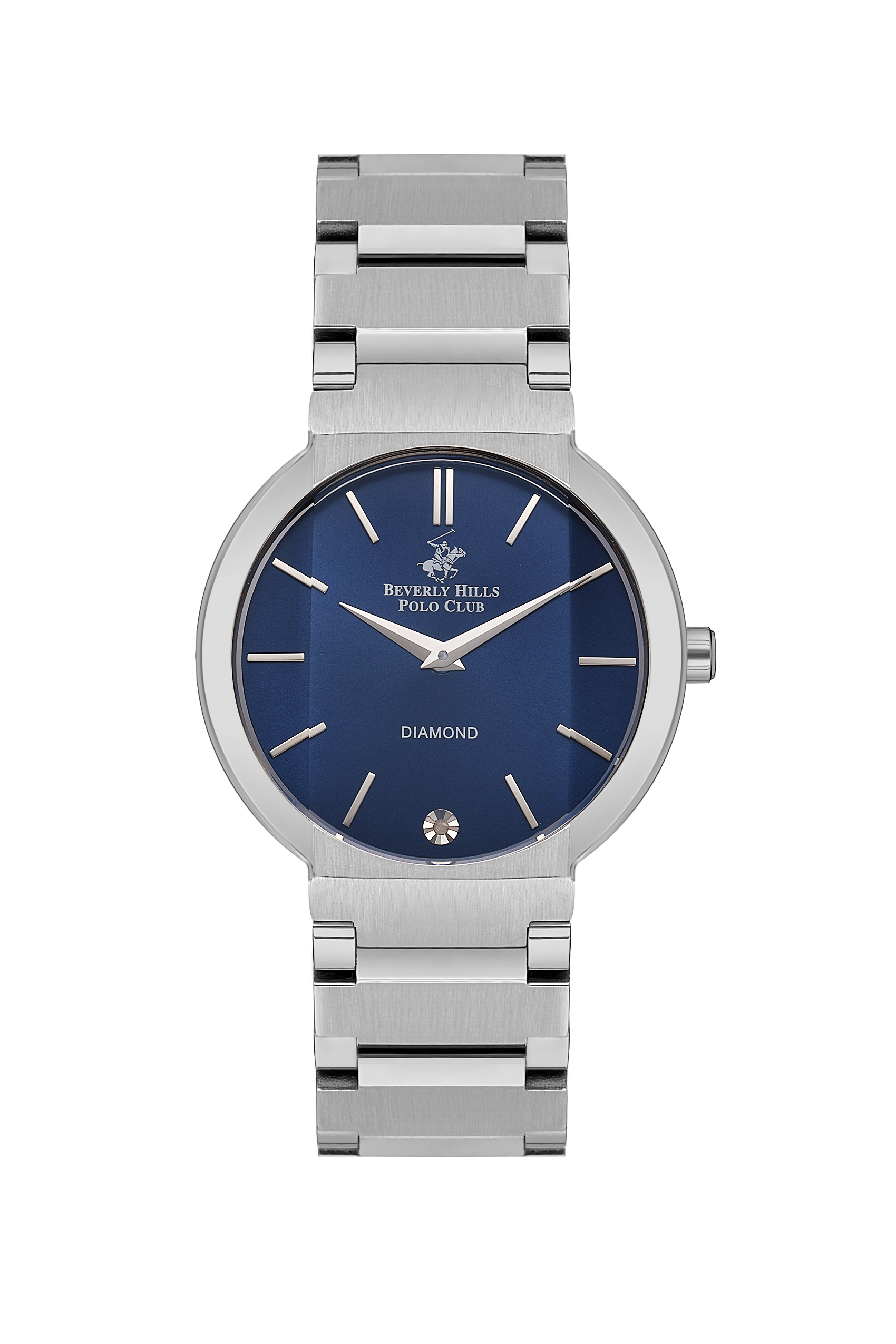 Beverly Hills Polo Club Blue Dial Silver Diamond Watch – BP3568X.390 Main image