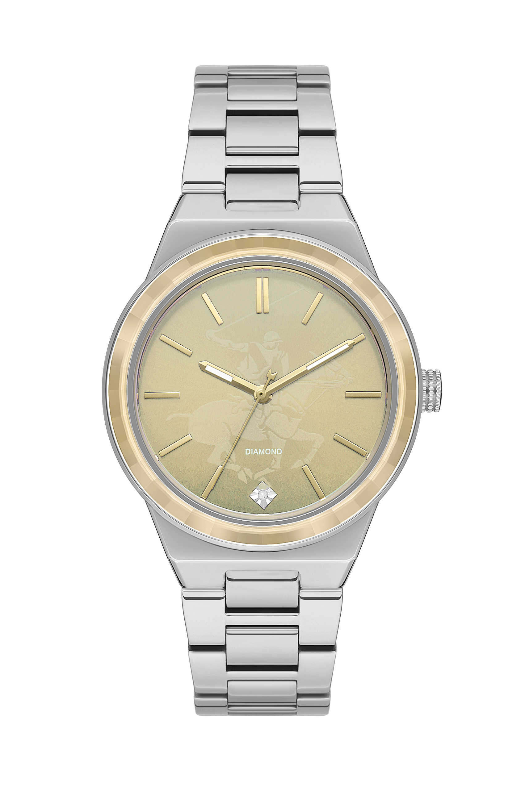 Beverly Hills Polo Club All Silver Diamond Watch – BP3584X.110 Main image