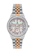 Beverly Hills Polo Club Multifunction Mother Pearl Two-Tone Watch BP3563X.520
