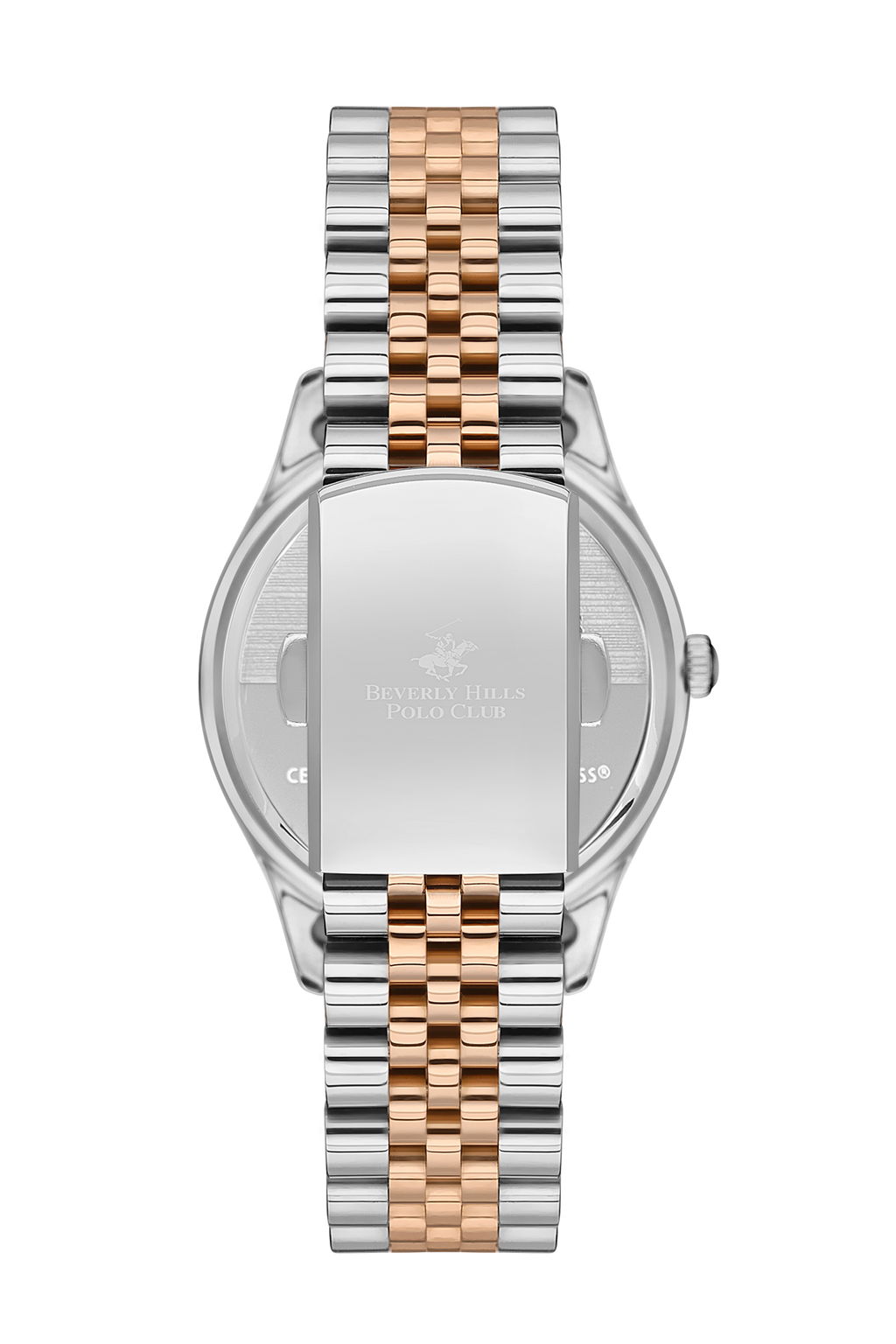Beverly Hills Polo Club Multifunction Mother Pearl Two-Tone Watch BP3563X.520