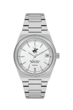 Beverly Hills Polo Club White Dial Diamond Silver Date Watch – BP3562C.330
