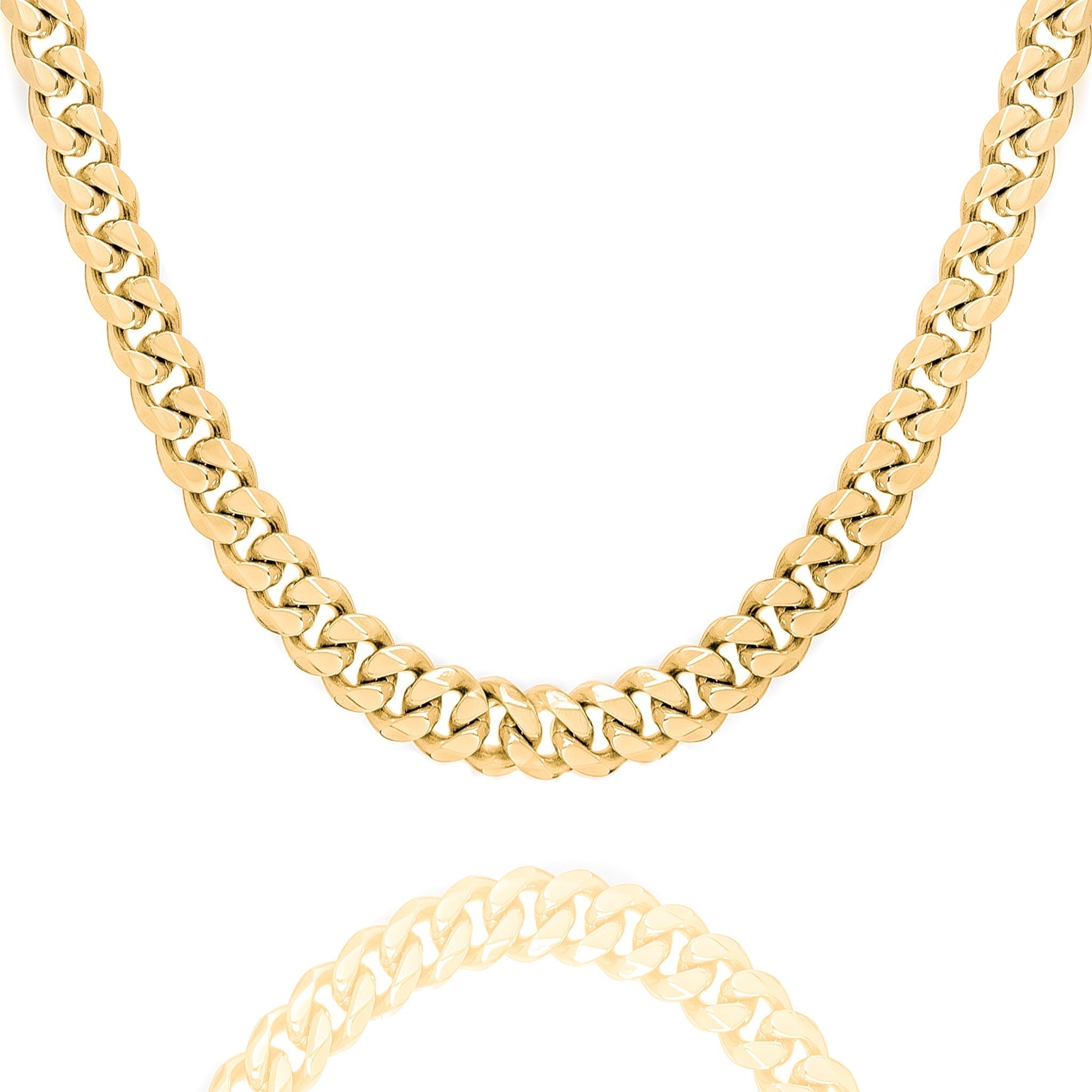 Big Daddy 10MM Cuban Link 18K Gold Chain Hoofdafbeelding