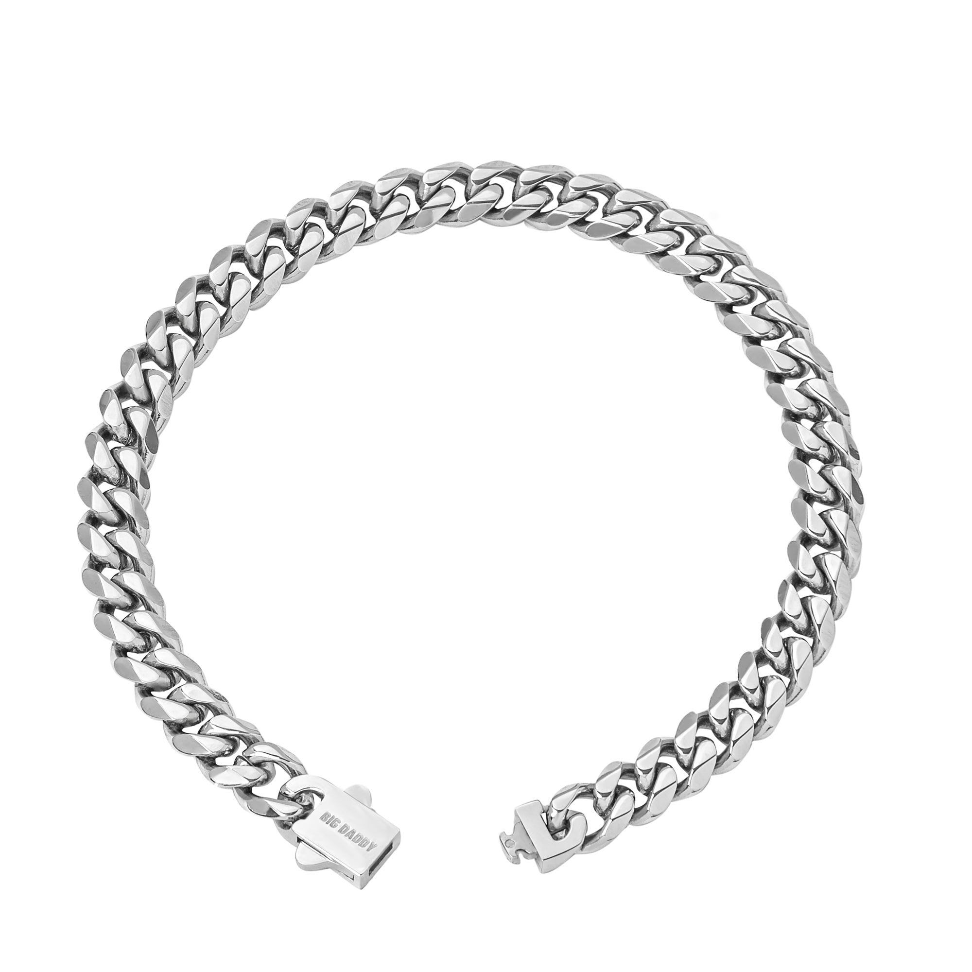 Big Daddy 10MM Cuban Link Stainless Steel Bracelet Secundaire afbeelding