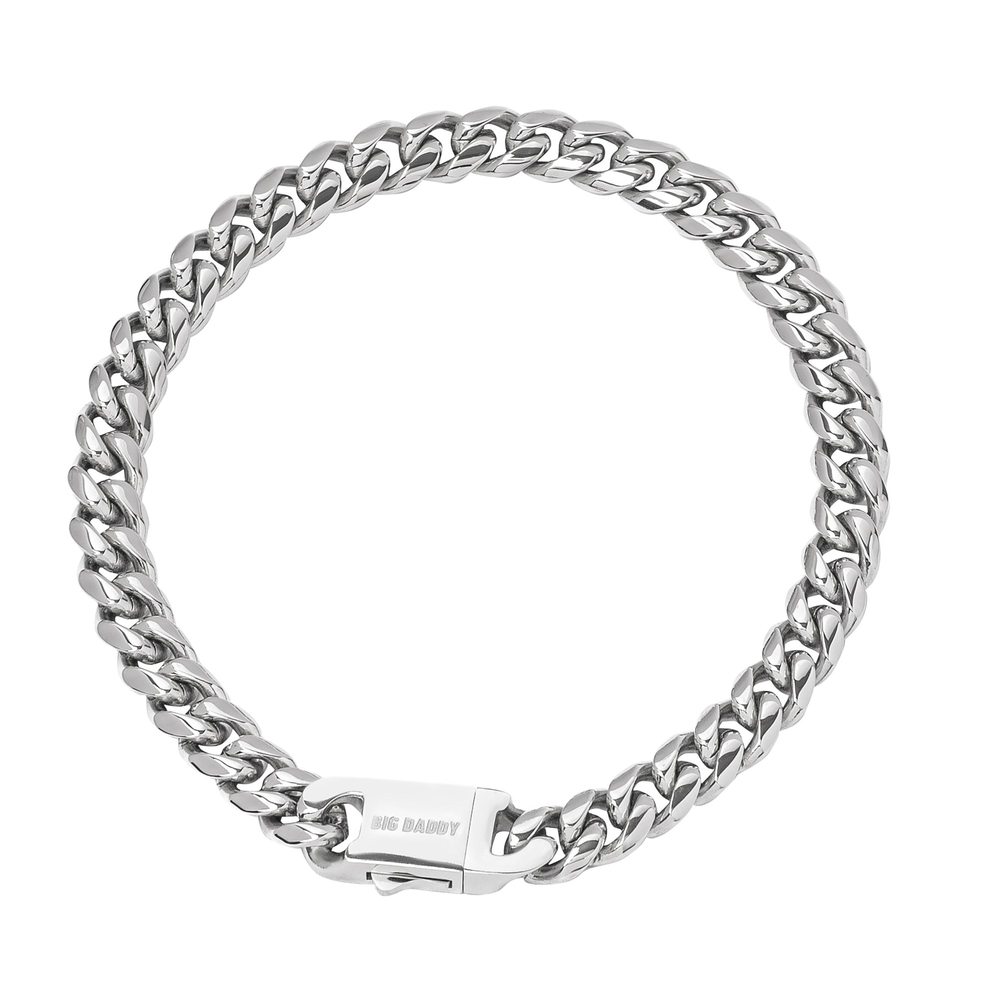 Big Daddy 10 mm Cubaanse schakelarmband van roestvrij staal Hoofdafbeelding