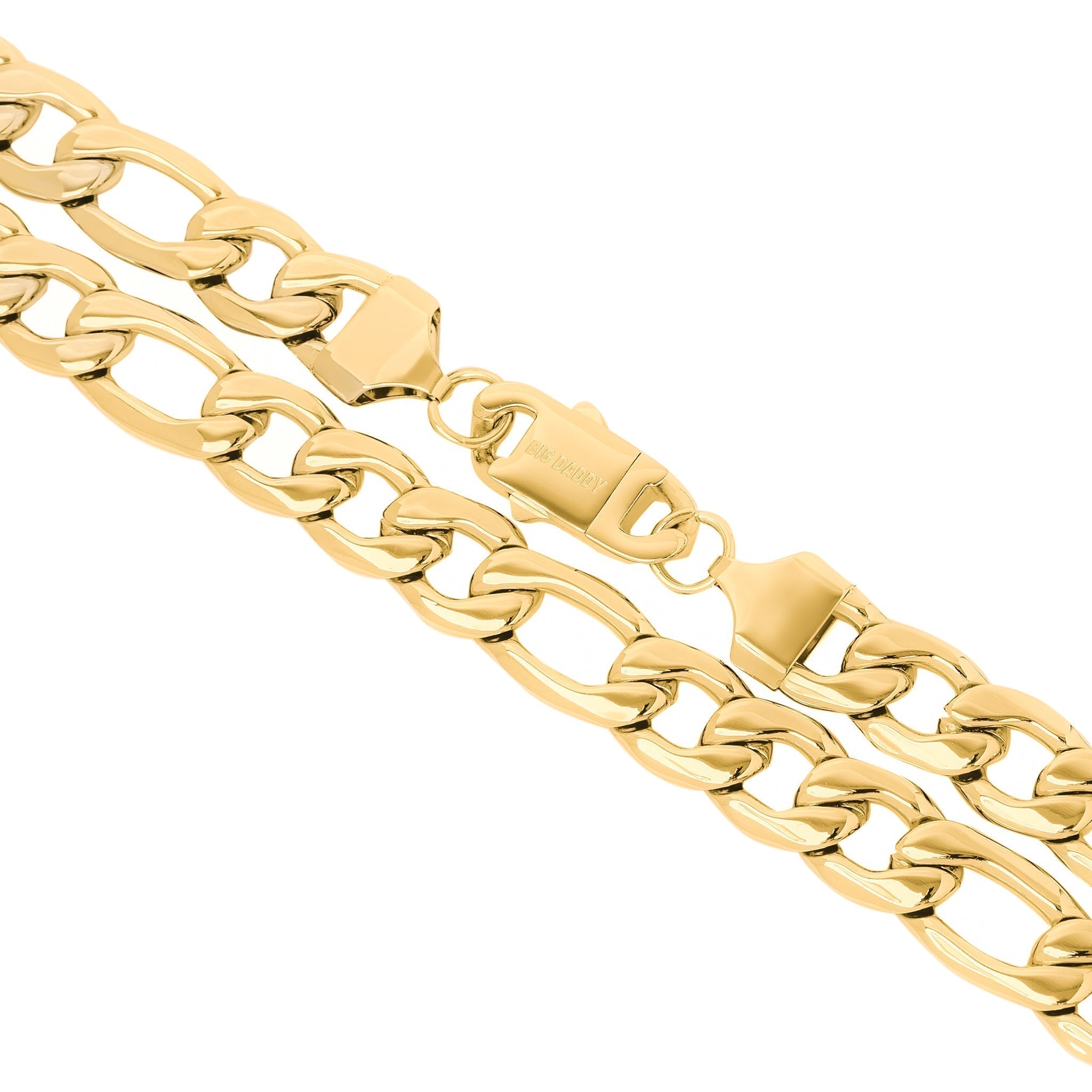 Big Daddy 11MM Gold Figaro Chain Secondary image