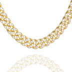 Big Daddy 12MM Bling Cuban Link Gold Iced Out Chain