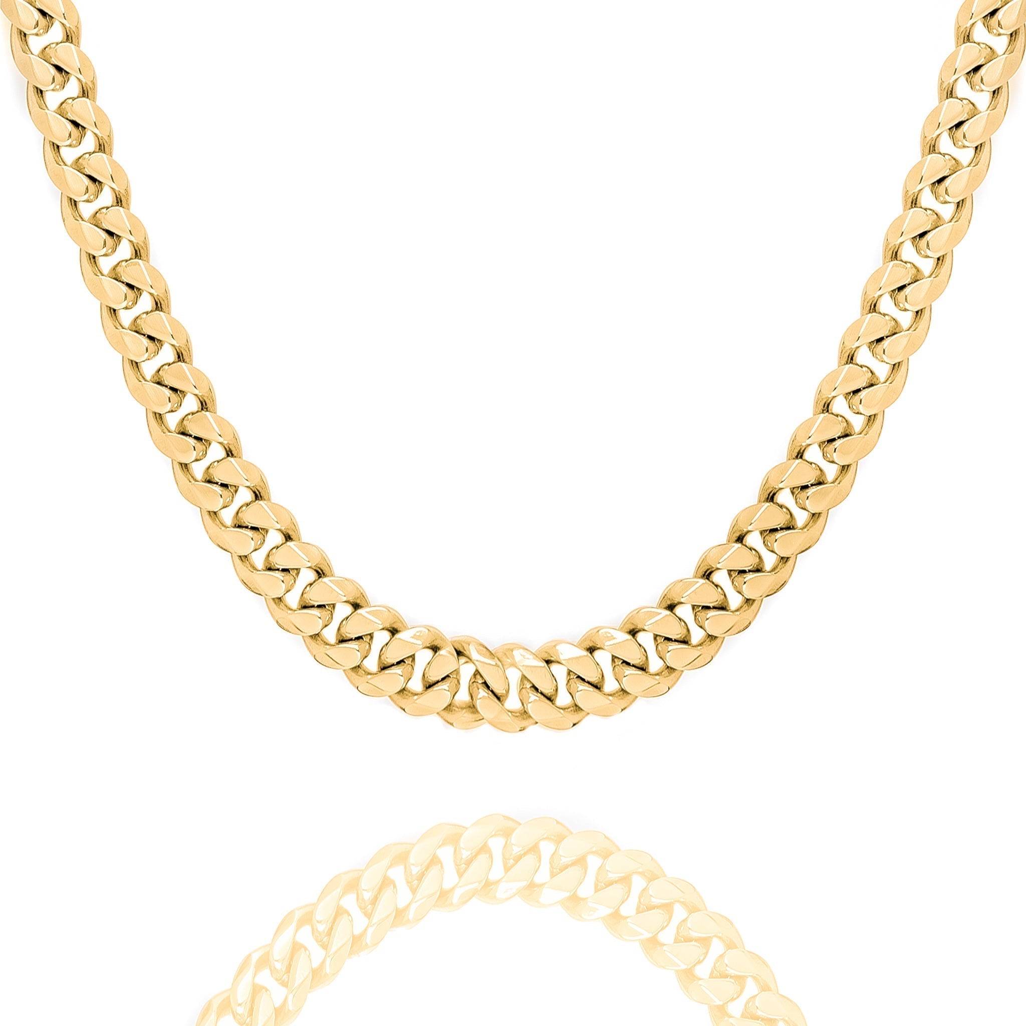 Big Daddy 12MM Cuban Link 18K Gold Chain Hoofdafbeelding