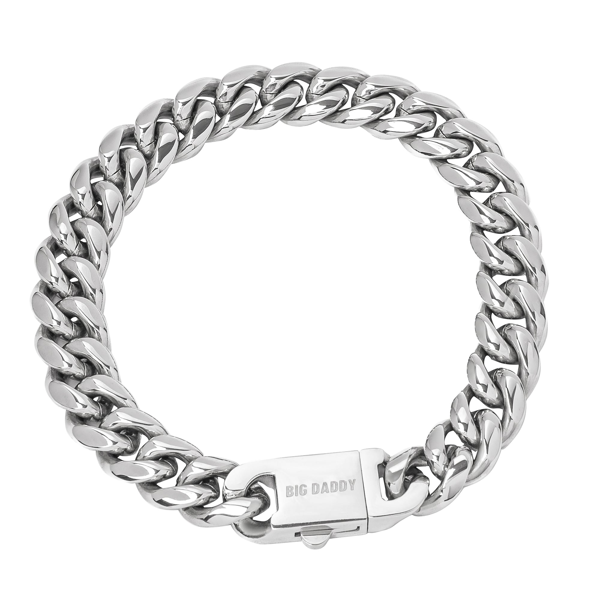 Big Daddy 12 mm Cubaanse schakelarmband van roestvrij staal Hoofdafbeelding
