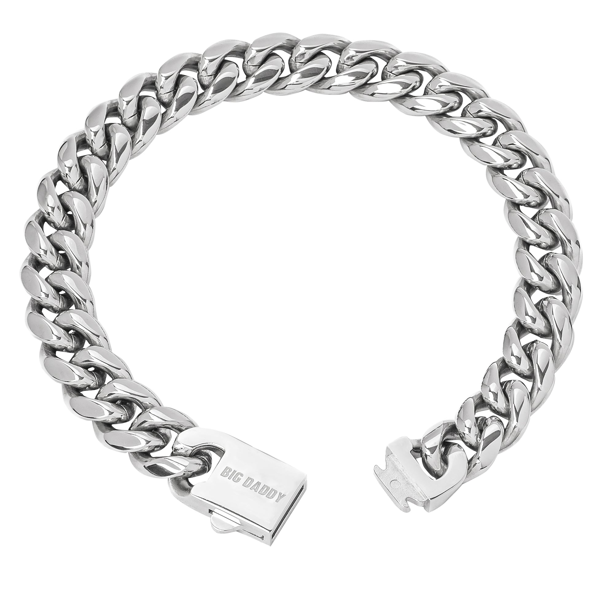 Big Daddy 12MM Cuban Link Stainless Steel Bracelet Secundaire afbeelding