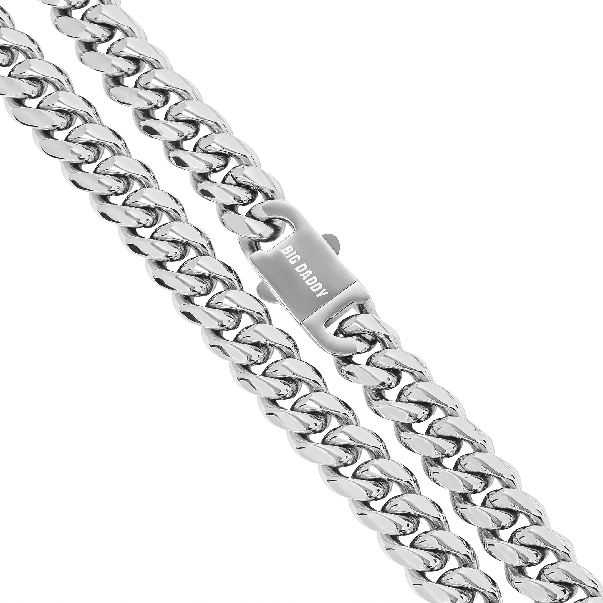 Big Daddy 12MM Cuban Link Stainless Steel Chain Secundaire afbeelding
