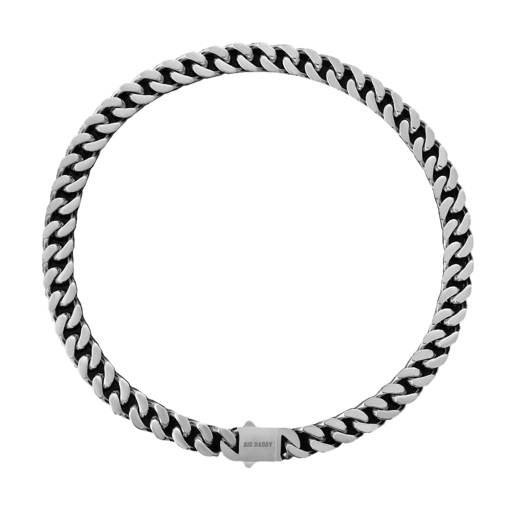 Big Daddy 12mm Silver Cuban Chain Secundaire afbeelding