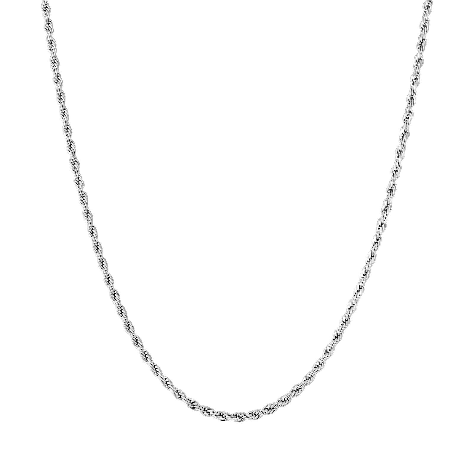 Big Daddy 2.5mm Stainless Steel Silver Rope Chain Hoofdafbeelding