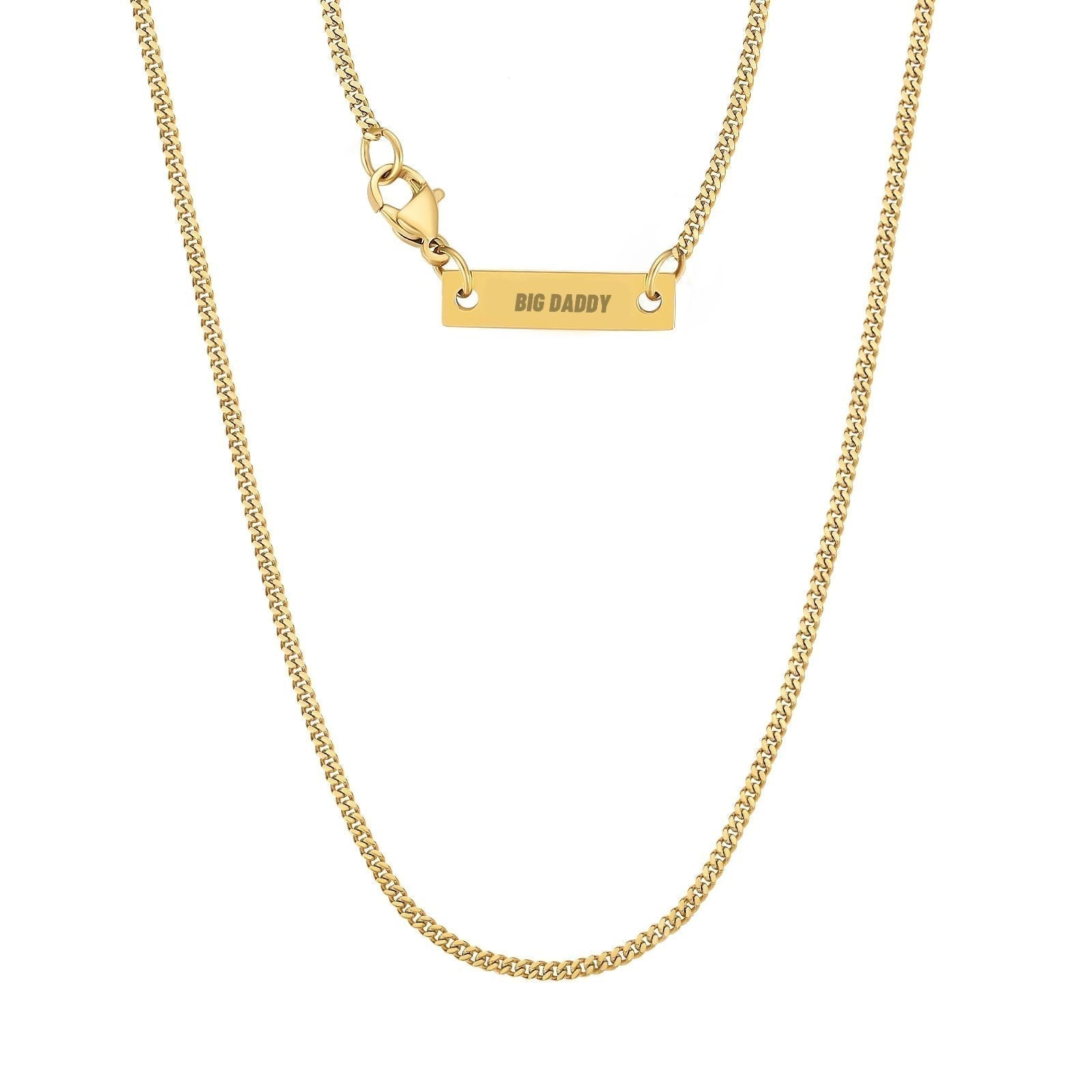 Big Daddy 2mm Cuban Gold Chain Hoofdafbeelding