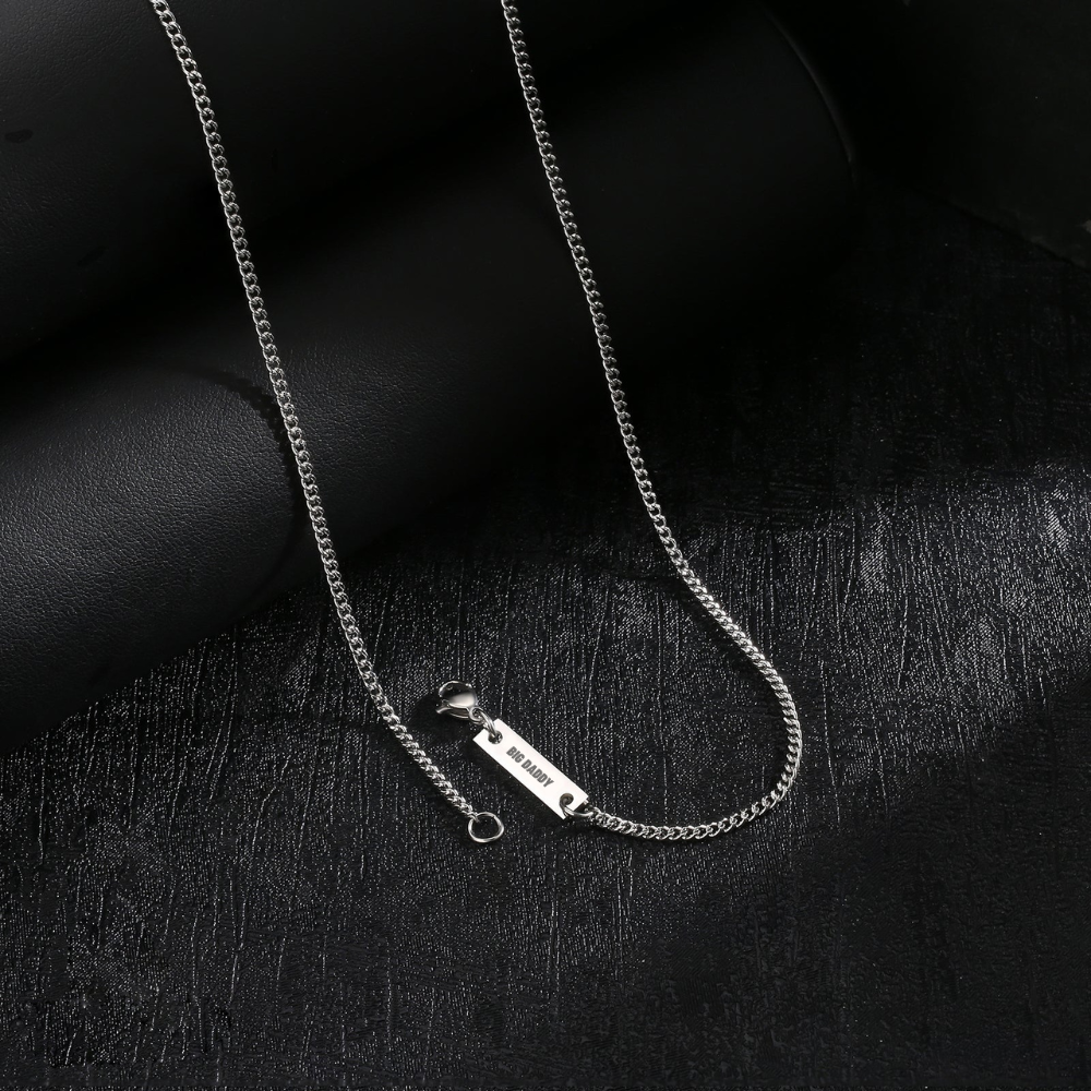 Big Daddy 2mm Cuban Silver Chain Secundaire afbeelding